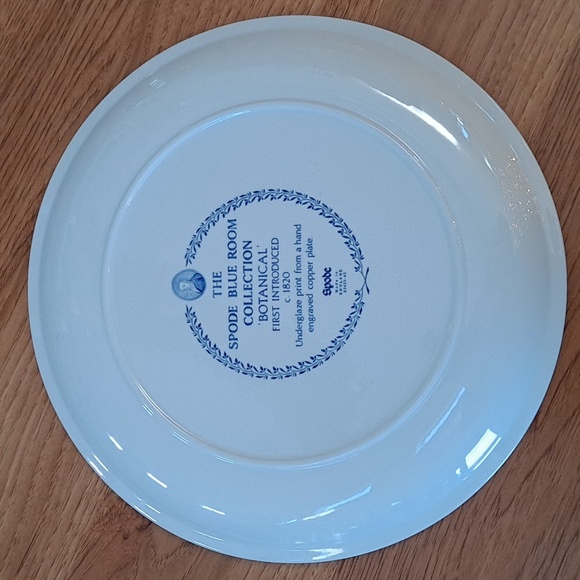 RARE Spode Blue Room Collection Botanical Cake Plate | Vintage 1990"s' - Picture 4 of 7